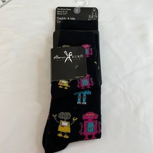 Ecko daddy and mens Novelty socks 2 pair pack M Mens 6-12 boys 4-8 set bundle